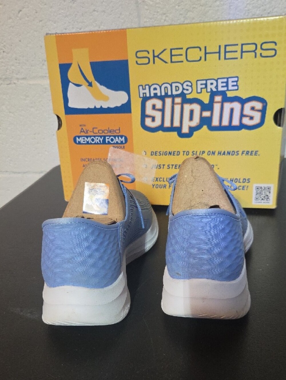 Skechers Women's Periwinkle Knit Slip-On Athletic Sneakers - Picture 6 of 10